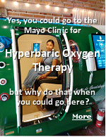 Hyperbaric oxygen therapy increases delivery of oxygen to the body by providing pure oxygen in an enclosed space with higher than normal air pressure, treating a condition called decompression sickness that's caused by rapid drops in water pressure in scuba diving or air pressure in air or space travel. Other conditions treated with hyperbaric oxygen therapy include serious tissue disease or wounds, trapped air bubbles in blood vessels, carbon monoxide poisoning, and tissue damage from radiation therapy.